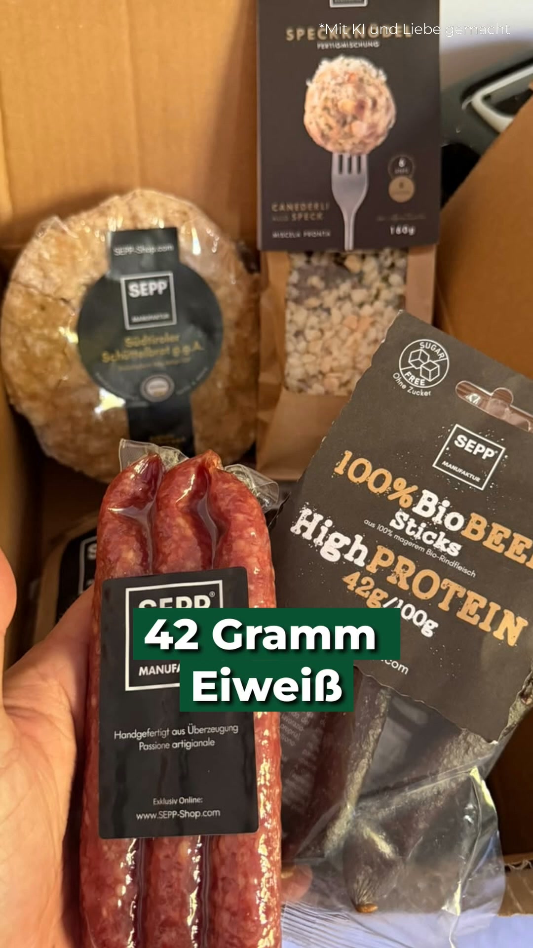 42 g Protein. 0 g Zucker.