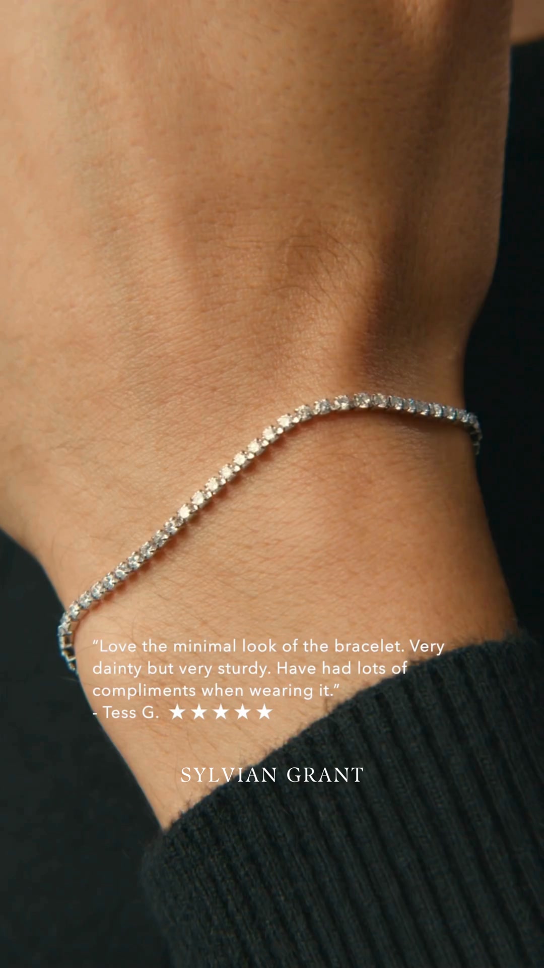 Minimal Tennis Bracelet