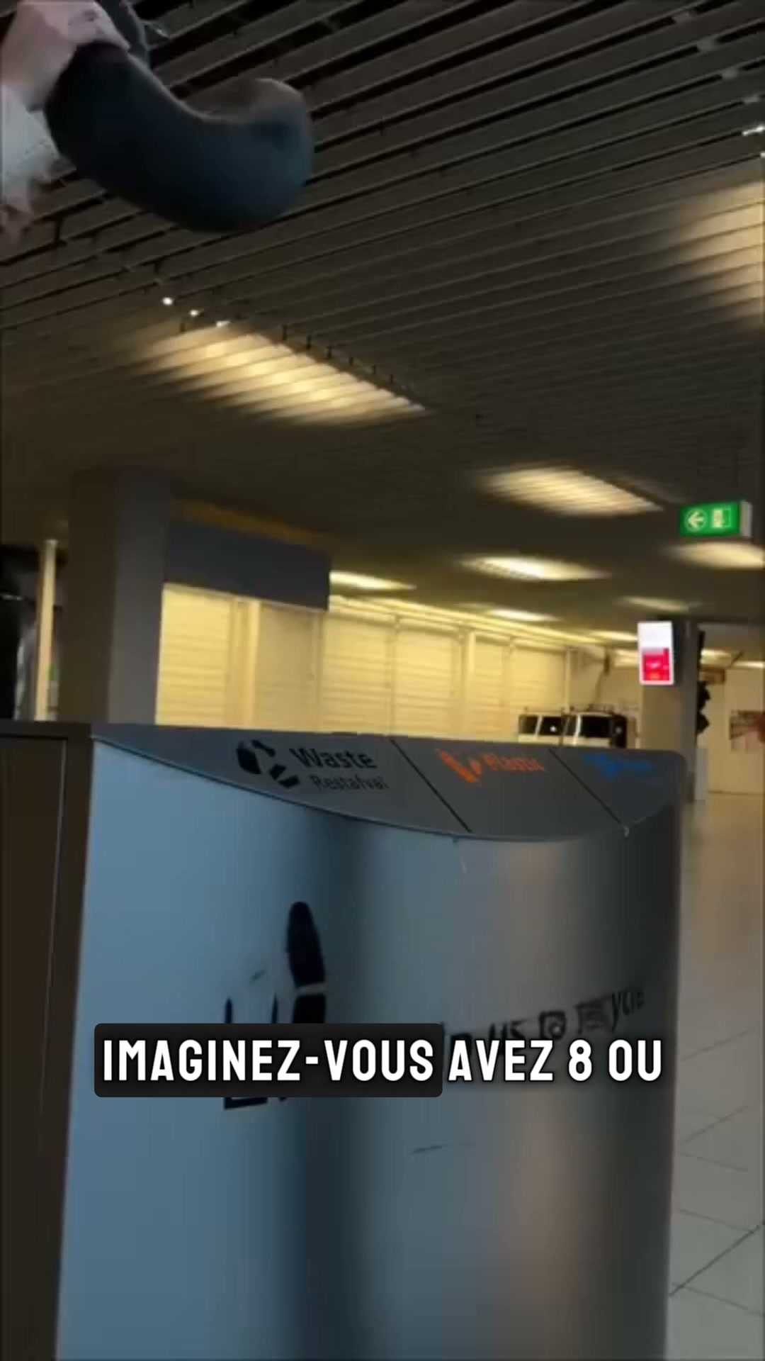 C'était pas l'avion. C'était impossible de dormir correctement.