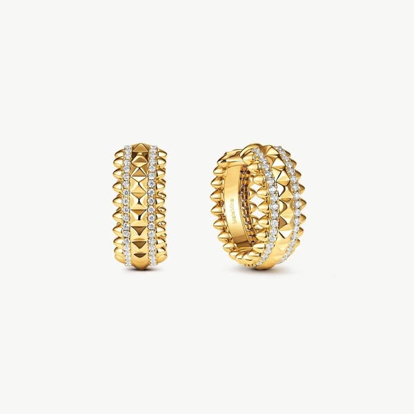Rock Spike Hoop Earrings
