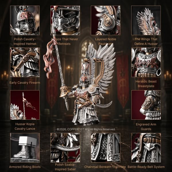 Winged Hussar Magnetic Figure