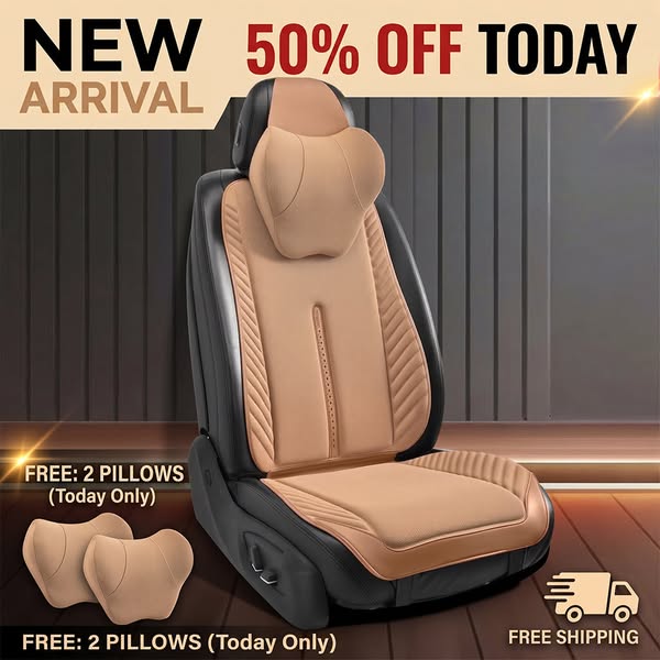 50% OFF + 2 Free Headrests (Today Only)