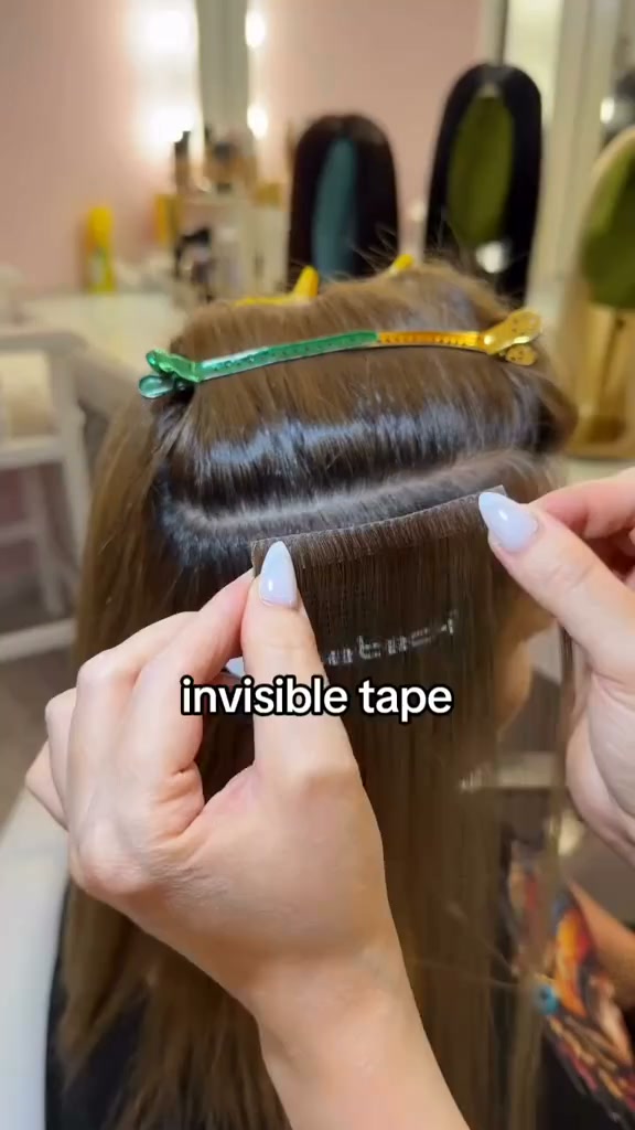 Natural-Looking Invisible Tape-In Hair Extensions