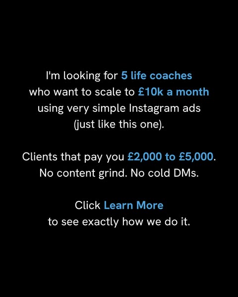 We Help Coaches Get Clients Using Instagram