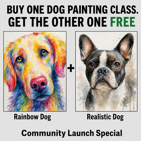 Buy One Watercolor Course Get The Other FREE