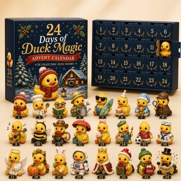 24 Days of Duck Advent Calendar – 24 Collectible Christmas Duck Surprises