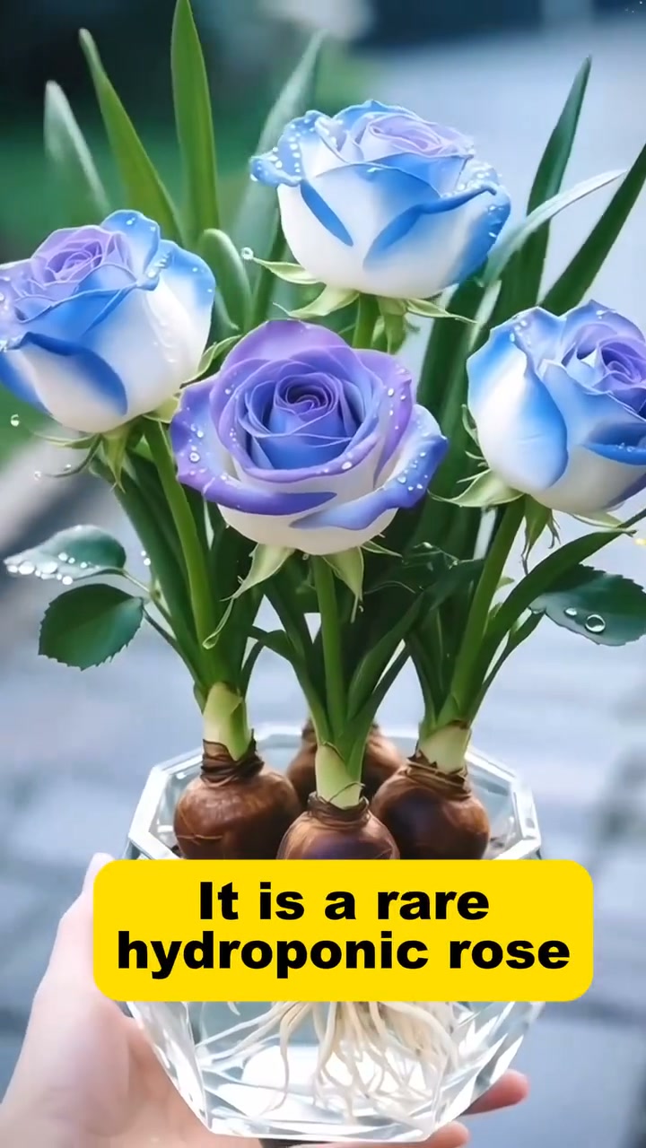 Rare Two-Tone Rose Bulbs – Stunning Blooms Grown in Water