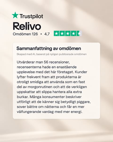 Varför kunderna väljer Relivo