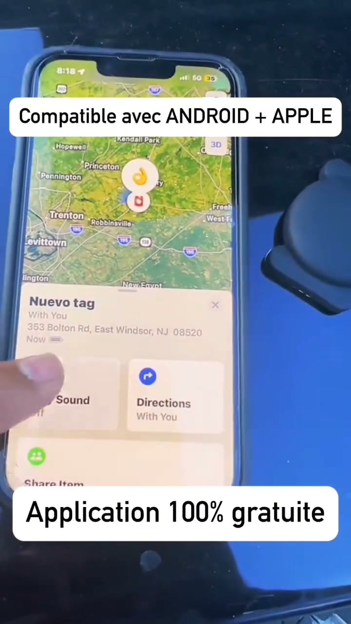 GP90 - Accurate GPS Tracker No Subscription (Android/Apple)
