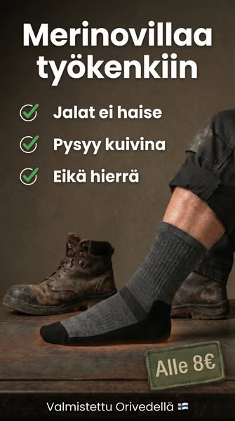 Työsukat jotka ei haise