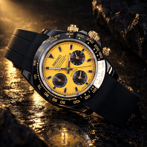 Yellow Racing Chronograph — $80 Off | ZJani Mods