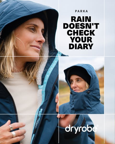 Dryrobe® weather protection. In a Parka.