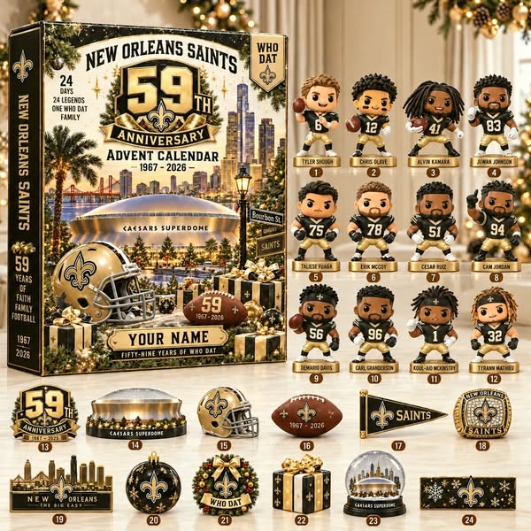 Big Easy Gridiron Heroes 59th Anniversary Advent Calendar 2026