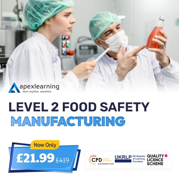 Level 2 Food Safety – Manufacturing