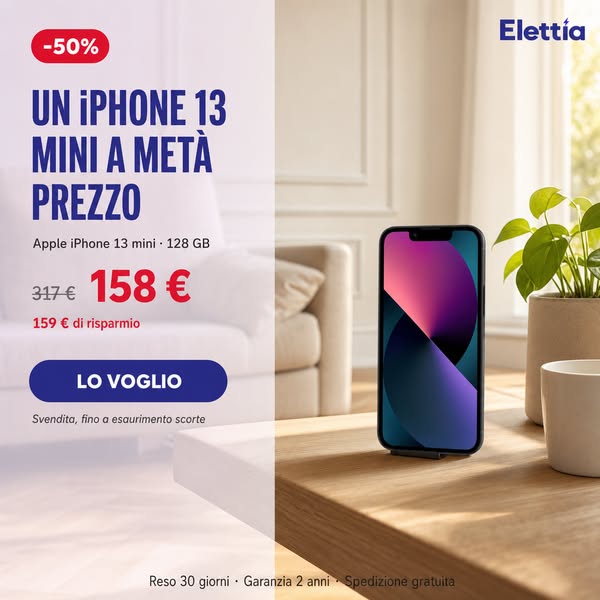 iPhone 13 mini a metà