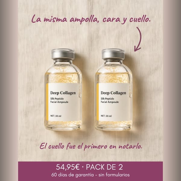 La misma ampolla, cara y cuello