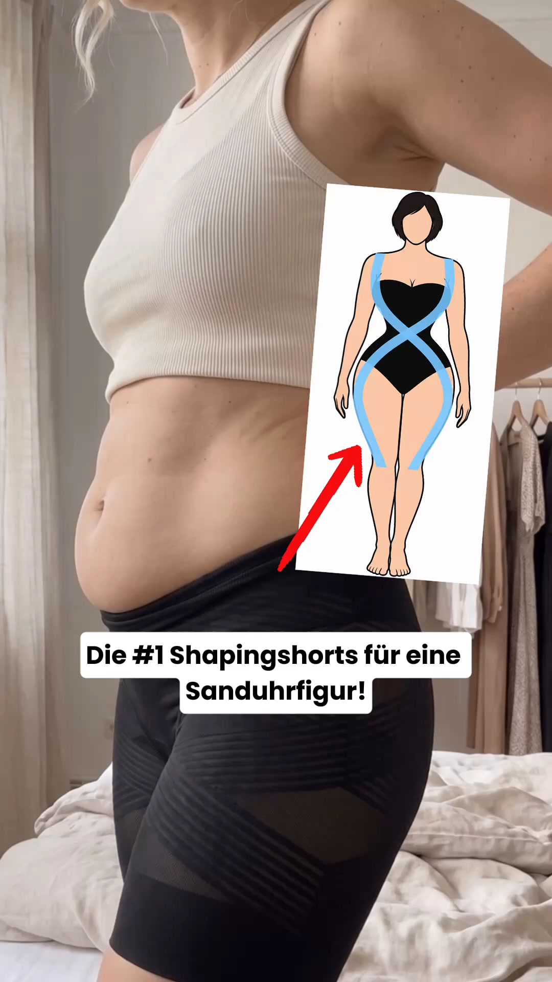 Sanduhrfigur ab dem ersten Anziehen