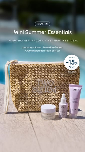 Tu rutina de verano, ahora al 15%