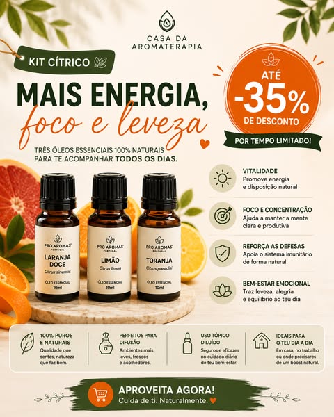 3 óleos essenciais