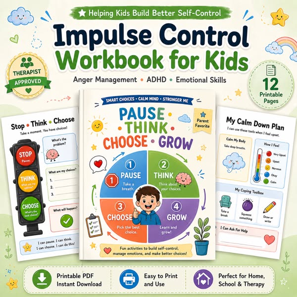 90% OFF Impulse Control Workbook
