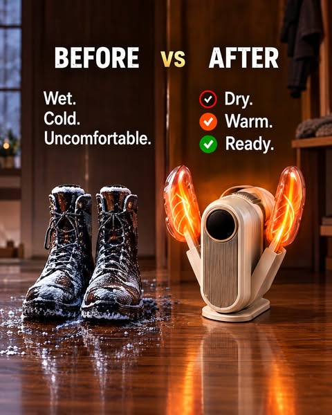 Wet today. Dry tomorrow.
