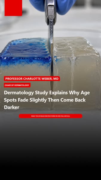 Dermatology Study Explains Why Age Spots Fade Slightly Then Come Back Darker
