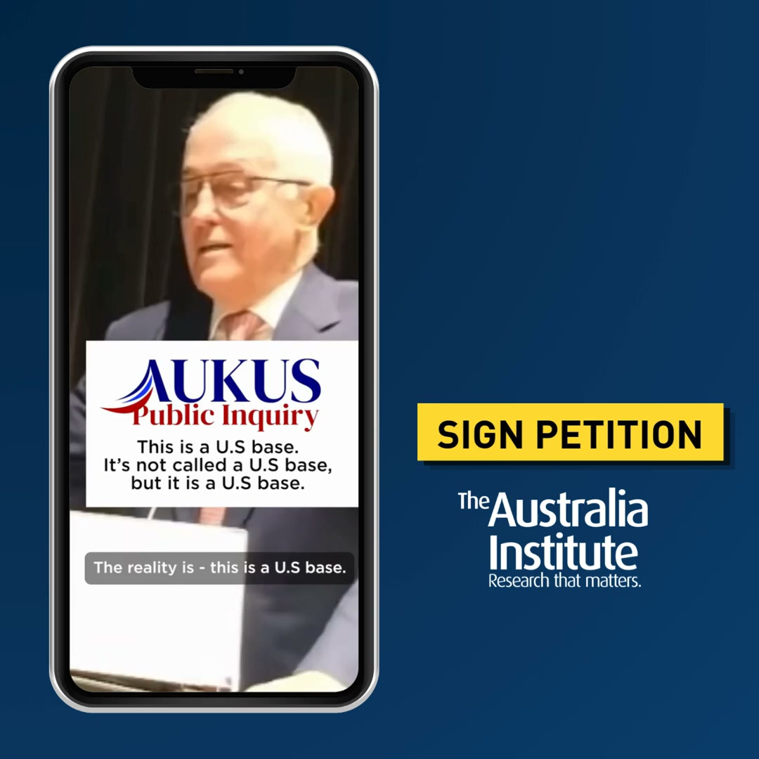 AUKUS TRANSPARENCY NOW!