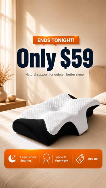 Ends Your Snoring or Money Back 60% OFF Tonight