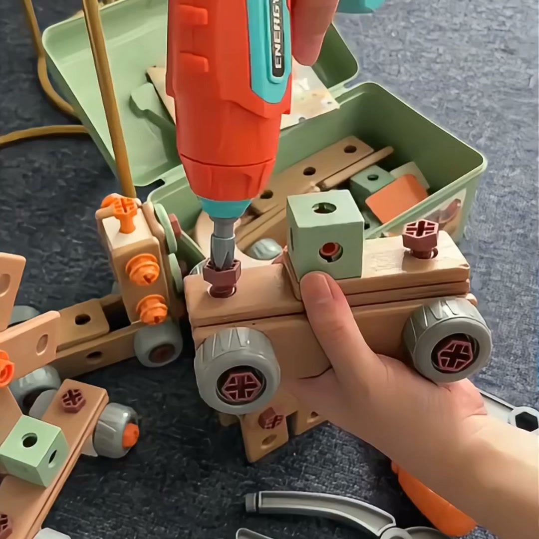 144 delige kindergereedschapsset met boormachine