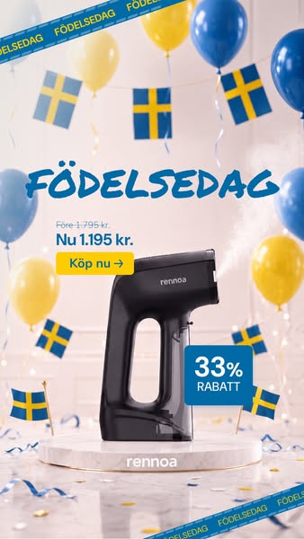 FÖDELSEDAG: 33% rabatt på QuickSteamer!