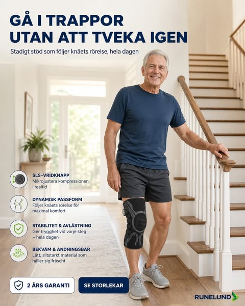 Knäortos med justerbart stöd