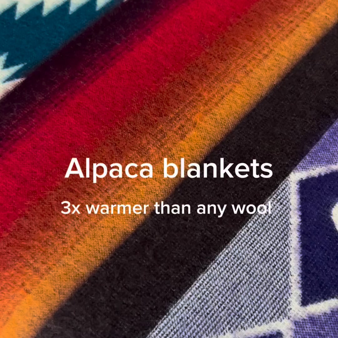 Alpaca blankets - 3x warmer than any wool