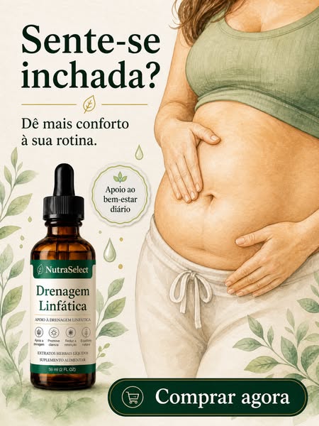 Menos inchaço, mais leveza em cada gota.