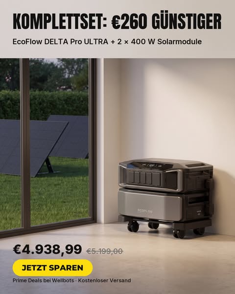 EcoFlow: bis zu €260 sparen