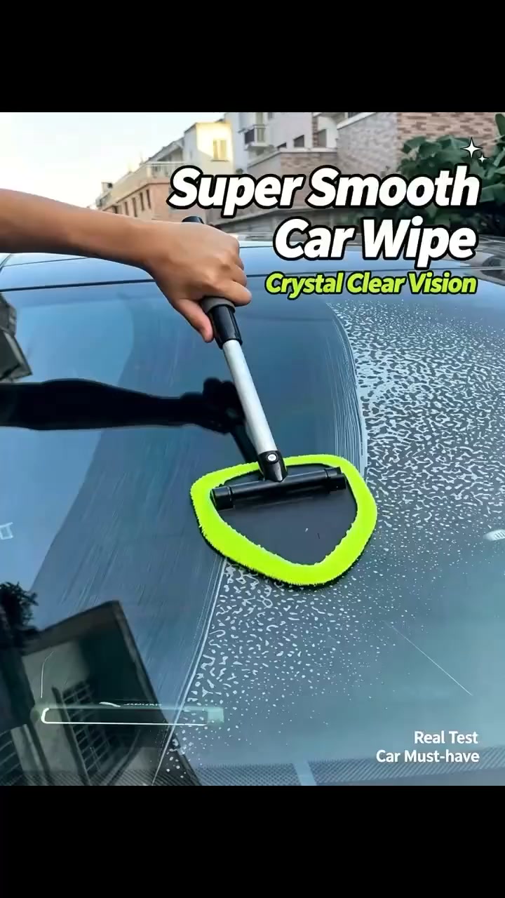 50% OFF 9PCS Car Window Cleaner Kit Extendable Handle & Windshield Cleaning Tool