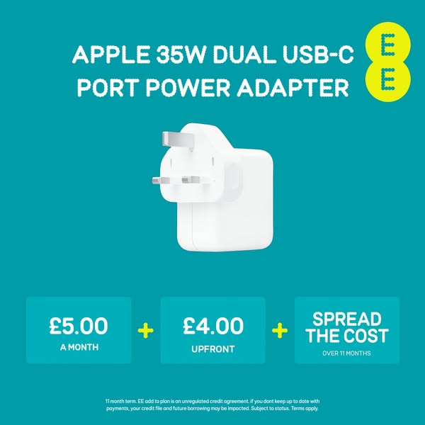 Apple 35W Dual USB-C Port Power Adapter