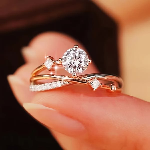 Celestial Spark Adjustable Ring