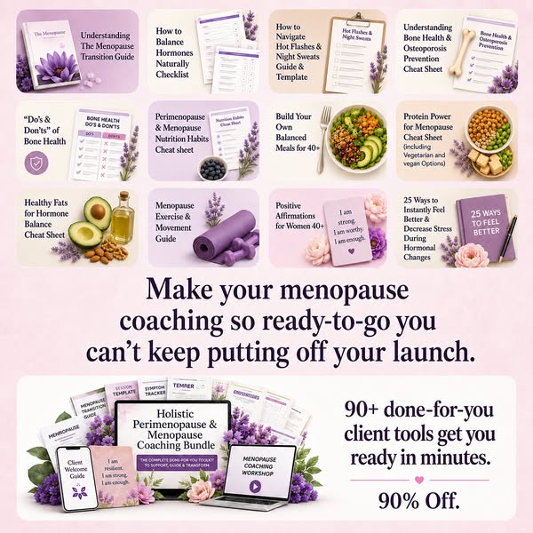 (90% Off) Get the Holistic Menopause Coaching Bundle for less than an Amazon order!