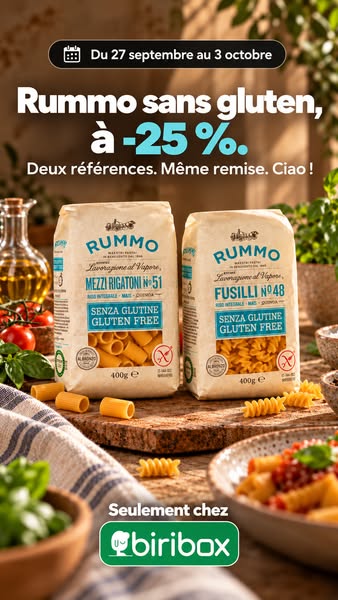 Rummo Gluten Free à -25 %
