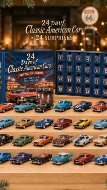 24 Days of Classic American Cars Advent Calendar