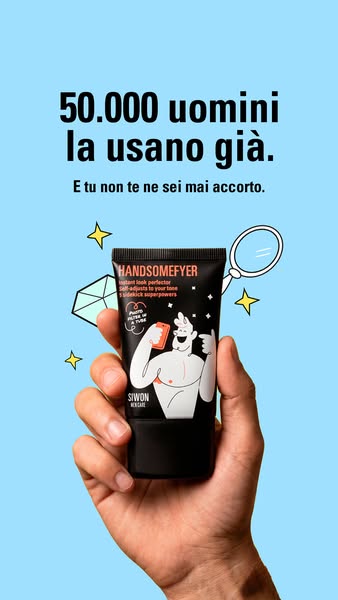 La crema viso che non si vede