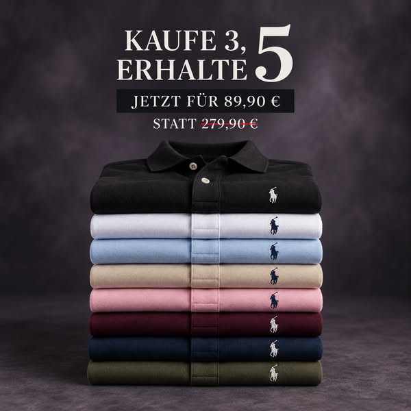 5 Premium Polo – nur 89,90€