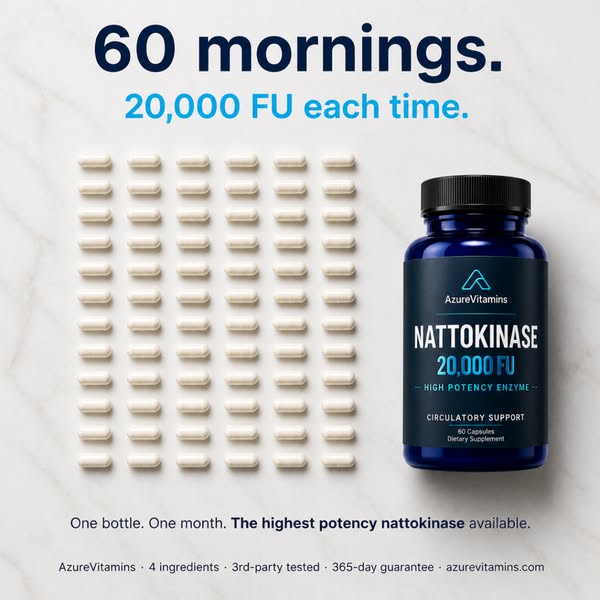 20,000 FU Nattokinase for Circulation