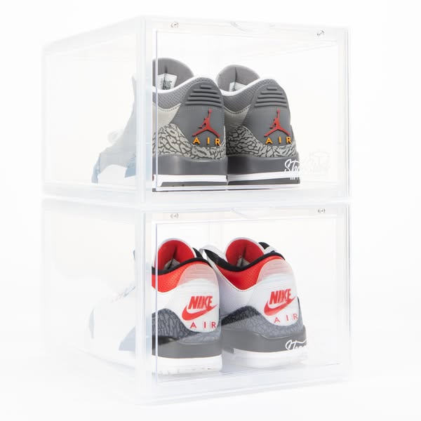 Shoe Storage Boxes | Clear Front View Shoe Crates