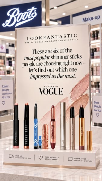 6 Bestselling Shimmer Sticks. One Clear Favourite.