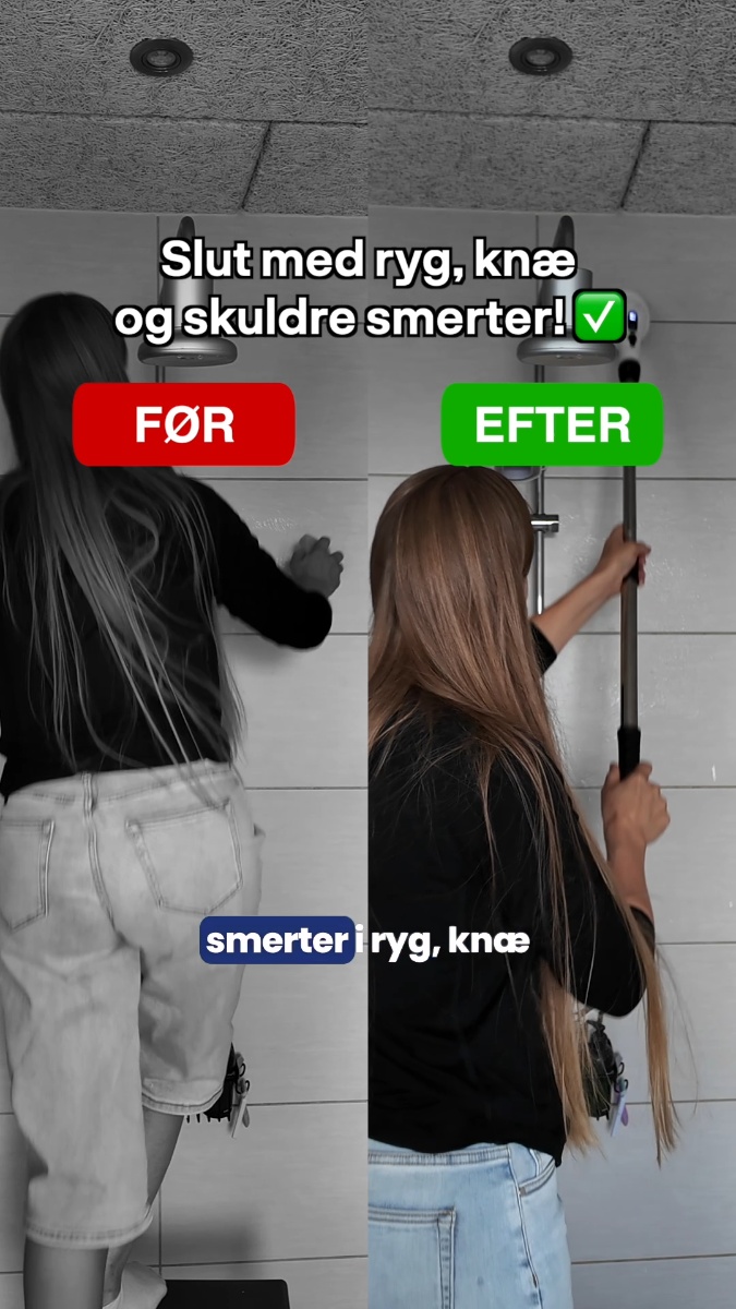 Skån ryg og knæ, når du gør rent