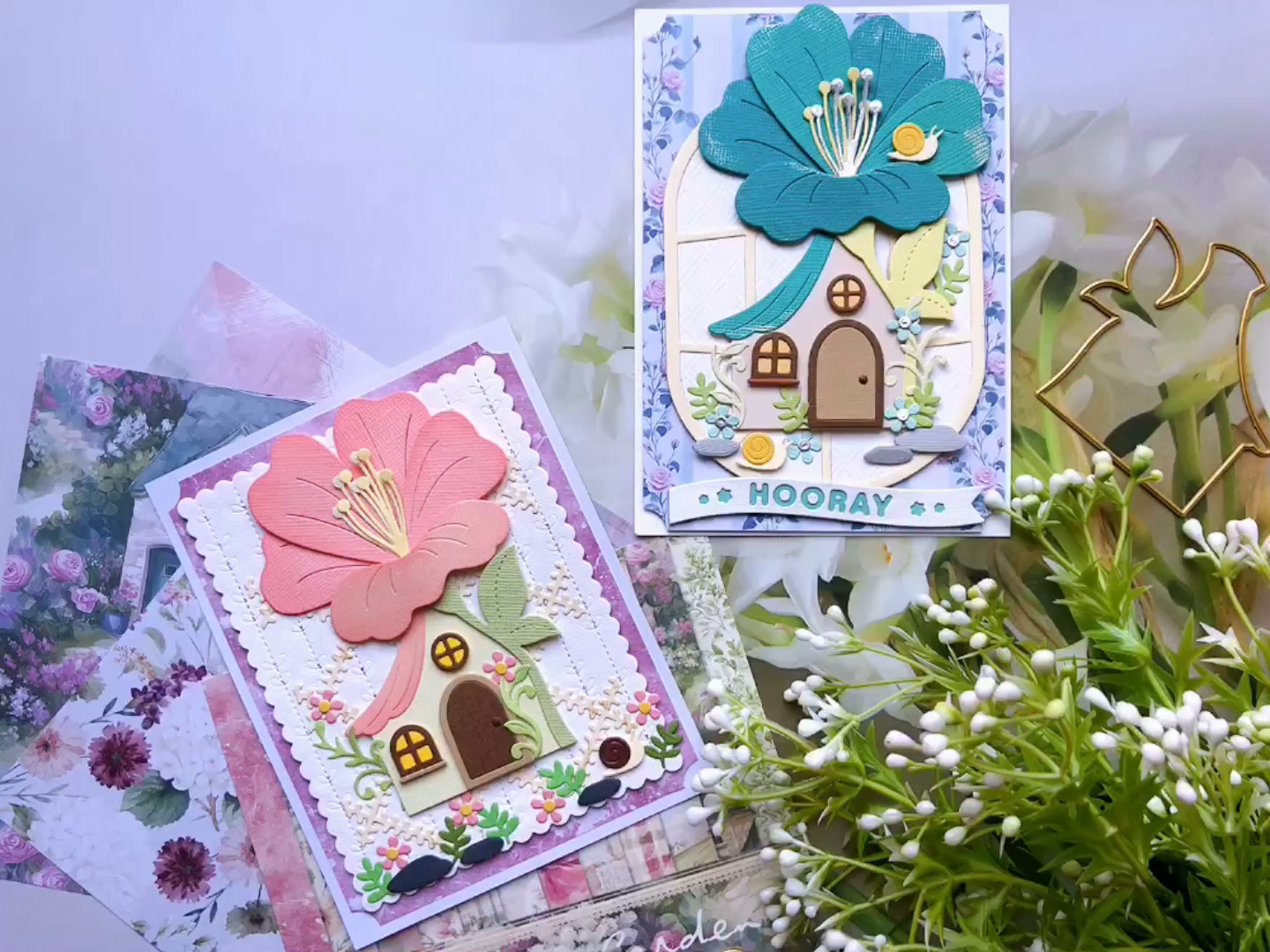 Flower House Metal Cutting Dies