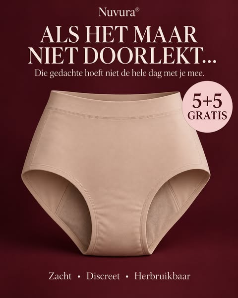 Lekvrij ondergoed heeft mijn leven veranderd!