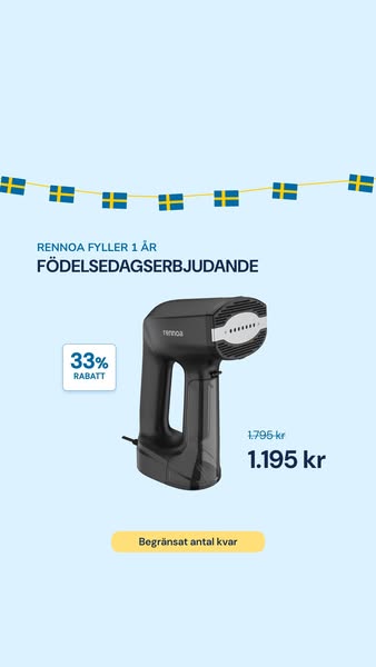 FÖDELSEDAG: 33% rabatt på QuickSteamer!