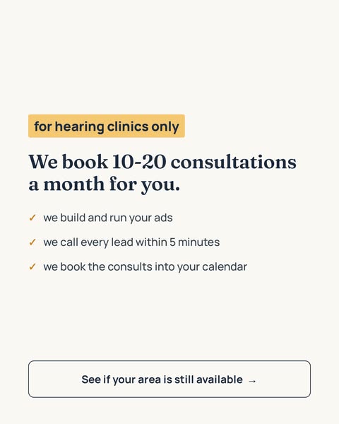 15–25 Hearing Aid Consultations a Month, Guaranteed